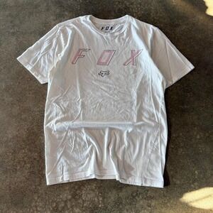 2000s fox racing white tee